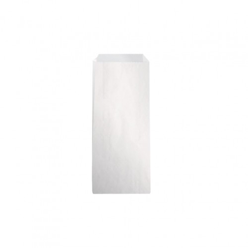 Χάρτινο σακουλάκι Βεζετάλ τιμή ανά κιλό λευκό 12 5x21cm Intertan - Σετ 10 c439600