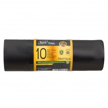 Ρολό 10 τεμ σακούλες σκουπιδιών 95x115cm μαύρες Premium Extra Strong Tani - Σετ 3 c439645