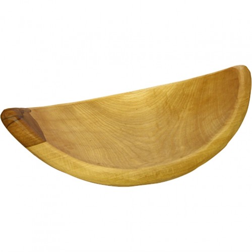 Ξύλινο μπολ σε σχήμα φύλλου χειροποίητο 44x27cm ξύλο οξιάς c439771