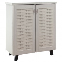 Παπουτσοθήκη ντουλάπι ΜΑΝΤΑΜ 12 ζεύγων χρώμα λευκό γκρι 78x40x92εκ c43996