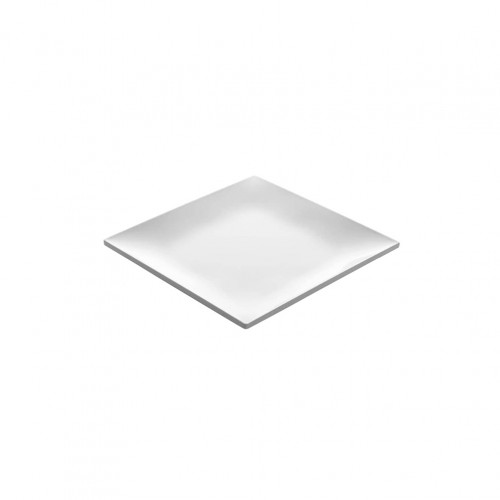 Πιάτο μελαμίνης τετράγωνο 25x25xΥ3cm 485gr λευκό - Σετ 6 c440278