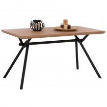 ΤΡΑΠΕΖΙ ΤΡΑΠΕΖΑΡΙΑΣ ΜΕ ΚΑΠΛΑΜΑ ΔΡΥΟΣ ΣΕ ΣΤΥΛ ΡΟΥΣΤΙΚ 140x80x75Υ εκ HM9302 01 c440408