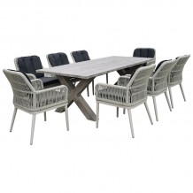 ALLEY Τραπέζι Dining Κήπου-Βεράντας ALU Grey c440534 ALLEY Τραπέζι Dining Κήπου-Βεράντας ALU Grey c440534