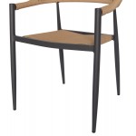 ΠΟΛΥΘΡΟΝΑ ΑΛΟΥΜΙΝΙΟΥ HM5854 02 ΑΝΘΡΑΚΙ PΕ RATTAN ΜΠΕΖ 55 5x58 5x78 εκ c440581