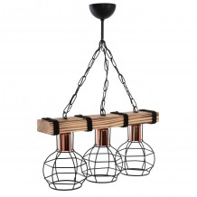 ΦΩΤΙΣΤΙΚΟ ΟΡΟΦΗΣ 3-ΦΩΤΟ ΜΕ ΞΥΛΟ ΚΑΙ ΜΕΤΑΛΛΙΚΑ ΠΛΕΓΜΑΤΑ 50x16x65Yεκ HM7682 01 c440732