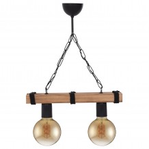 ΦΩΤΙΣΤΙΚΟ ΟΡΟΦΗΣ ΔΙΦΩΤΟ ΜΕ ΑΛΥΣΙΔΑ ΚΑΙ ΞΥΛΟ 40x10x45Y εκ HM7698 01 c440811