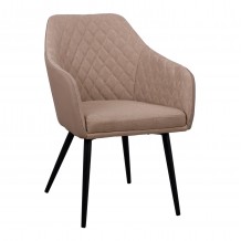 ΠΟΛΥΘΡΟΝΑΚΙ CHARLES HM8522 07 ΜΕ ΥΦΑΣΜΑ ΜΠΕΖ PU ΜΠΕΖ 57x63x83Υ εκ SET 2τμχ c440838