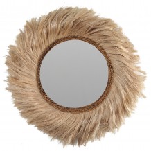 ΚΑΘΡΕΠΤΗΣ ΣΤΡΟΓΓΥΛΟΣ ΜΕ ΠΛΑΙΣΙΟ ΙΝΕΣ ΑΜΠΑΚΑ ΣΕ ΧΡΩΜΑ ΦΥΣΙΚΟ 90x4x90Υεκ HM7729 c441082