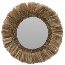 ΚΑΘΡΕΠΤΗΣ ΣΤΡΟΓΓΥΛΟΣ ΜΕ ΠΛΑΙΣΙΟ ΑΠΟ ΑΜΠΑΚΑ ΣΕ ΧΡΩΜΑ ΦΥΣΙΚΟ 90x4 5x90Yεκ HM7730 c441087