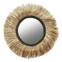 ΚΑΘΡΕΠΤΗΣ ΤΟΙΧΟΥ ΣΤΡΟΓΓΥΛΟΣ ΙΝΕΣ ΣΙΖΑΛ ΚΑΙ ΑΜΠΑΚΑ ΣΕ ΧΡΩΜΑ ΦΥΣΙΚΟ ΜΑΥΡΟ Φ90εκ HM7746 c441348