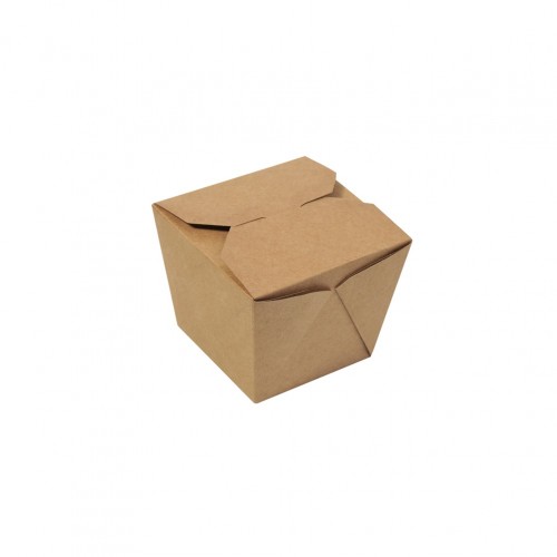 Χάρτινο κουτί Pasta Kraft 8 5x8 5x9cm μιας χρήσης ROIS Bros - Σετ 40 c441409