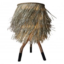 ΦΩΤΙΣΤΙΚΟ ΕΠΙΤΡΑΠΕΖΙΟ ΠΟΔΙΑ ΤΕΑΚ ΚΑΠΕΛΟ SEAGRASS ΣΕ ΦΥΣΙΚΟ ΜΑΥΡΟ Φ30x30-60Yεκ HM7771 c441430