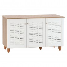 ΠΑΠΟΥΤΣΟΘΗΚΗ-ΝΤΟΥΛΑΠΙ ΜΕΛΑΜΙΝΗΣ ΜΕ 3ΠΟΡΤΕΣ HM2211 06 SONAMA-ΛΕΥΚΗ 114 5x34x68 εκ c441438