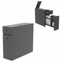 ΝΤΟΥΛΑΠΙ ΜΠΑΝΙΟΥ ΑΝΘΡΑΚΙ ΜΕΛΑΜΙΝΗ 19x60x55Υεκ HM9424 01 c441444