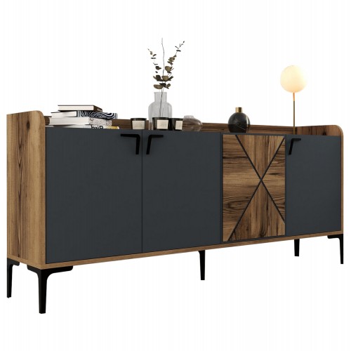 ΜΠΟΥΦΕΣ ΜΕΛΑΜΙΝΗΣ ΚΑΡΥΔΙ ΚΑΙ ΑΝΘΡΑΚΙ 180x35x78Yεκ HM9433 01 c441488