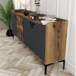 ΜΠΟΥΦΕΣ ΜΕΛΑΜΙΝΗΣ ΚΑΡΥΔΙ ΚΑΙ ΑΝΘΡΑΚΙ 180x35x78Yεκ HM9433 01 c441488