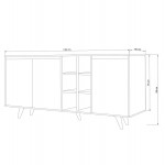 ΜΠΟΥΦΕΣ ΜΕΛΑΜΙΝΗΣ ΚΑΡΥΔΙ ΚΑΙ ΛΕΥΚΟ 140x40x86Yεκ HM9432 02 c441491