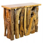 ΚΟΝΣΟΛΑ HM9336 ΑΠΟ ΜΑΣΙΦ ΞΥΛΟ ΤΙΚ ΦΥΣΙΚΟ 100X35X75 εκ c441578