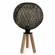 ΦΩΤΙΣΤΙΚΟ ΕΠΙΤΡΑΠΕΖΙΟ ΑΠΟ ΞΥΛΟ ΚΑΙ ΣΧΟΙΝΙ ΜΑΥΡΟ HM7378 01 Φ24x42Υ εκ c441592