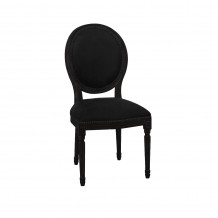 LOUIS ΚΑΡΕΚΛΑ ΜΑΥΡΟ 49x49xH99cm c441751