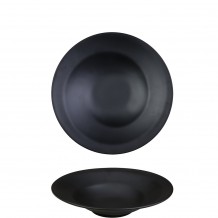 Πιάτο PASTA Βαθύ Μελαμίνης Φ25cm Μαύρο Servewell - Σετ 6 c441779