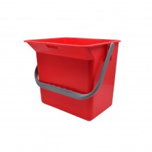 Κουβάς πλαστικός 6L ορθογώνιος κόκκινος c442036