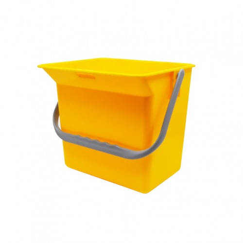 Κουβάς πλαστικός 6L ορθογώνιος κίτρινος c442037