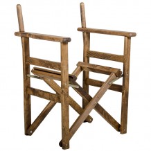 Σκελετός πολυθρόνας σκηνοθέτη Retto pakoworld μασίφ ξύλο οξιάς καρυδί c442228