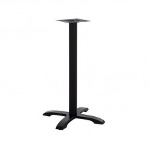 Βάση τραπεζιού bar PWH-0022 pakoworld μεταλλική τετράνυχη μαύρη 62x62x94εκ c442285