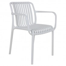 MODA Πολυθρόνα Στοιβαζόμενη PP - UV Άσπρο c444735