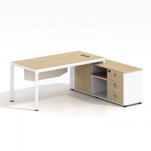 THESIS Γραφείο Αναστρέψιμη Γωνία Απόχρωση Beech - Άσπρο c444802