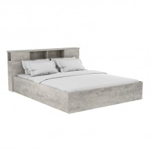 Κρεβάτι διπλό OLYMPUS pakoworld σε χρώμα antique ανθρακί 160x200εκ c445173