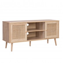 ΕΠΙΠΛΟ TV ΜΕΛΑΜΙΝΗΣ COLM ΜΕ ΠΟΡΤΕΣ RATTAN HM9223 11 ΣΕ ΧΡΩΜΑ ΦΥΣΙΚΟ 120x39x56 5Υεκ c445254