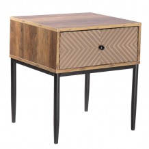 PONTI Κομοδίνο με 1 Συρτάρι Καρυδί c445649