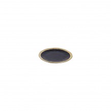 Πιάτο ρηχό πορσελάνης φ13cm Σειρά Golden Black TBS Spain - Σετ 6 c445760