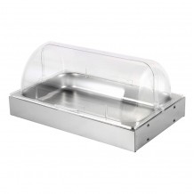 Ψυχόμενη Βιτρίνα ΙΝΟX με δοχείο GN1 1xΥ6 5cm 18 10 Καπάκι Roll-Top PC 54x33 5xΥ26cm c445779 Ψυχόμενη Βιτρίνα ΙΝΟX με δοχείο GN1 1xΥ6 5cm 18 10 Καπάκι Roll-Top PC 54x33 5xΥ26cm c445779