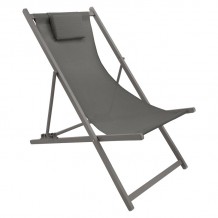 Σεζλόνγκ Corte pakoworld αλουμίνιο-textilene ανθρακί c445826