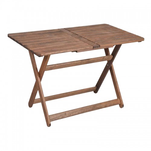 Τραπέζι Retto pakoworld μασίφ ξύλο οξιάς καρυδί εμποτισμού 140x80x71εκ c445872