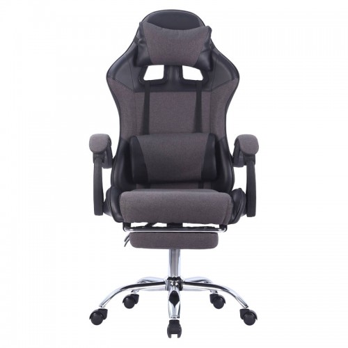 Καρέκλα γραφείου Winner gaming pakoworld PVC-ύφασμα μαύρο c446143