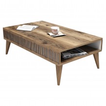 ΤΡΑΠΕΖΙ ΣΑΛΟΝΙΟΥ HM9505 01 ΜΕΛΑΜΙΝΗΣ ΚΑΡΥΔΙ ΜΕ ΛΕΥΚΕΣ ΛΕΠΤΟΜΕΡΕΙΕΣ 105x60x34 6Υεκ c446277