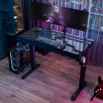 Gaming Γραφείο - Eureka Ergonomic ERK-G47-V1-EU 120x60x75-122εκ c446655