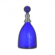 INART ΚΑΡΑΦΑ ΓΥΑΛΙΝΗ ΜΕΤΑΛΛΙΚΗ ΜΠΛΕ ΑΣΗΜΙ Φ13Χ26 13x13x26 c447376