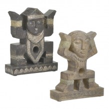  ΣΕΤ 2 ΤΕΜΑΧΙΩΝ ΔΙΑΚΟΣΜΗΤΙΚΟ ΓΛΥΠΤΟ RESIN 2 ΣΧΕΔΙΑ NATURAL ΚΑΦΕ 20X6X25 6x20x25 c447567