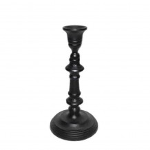 TUNN ΚΗΡΟΠΗΓΙΟ ΜΕΤΑΛΛΟ ΜΑΥΡΟ D10xH21cm c448265