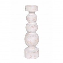 PIERRE ΚΗΡΟΠΗΓΙΟ ΞΥΛΟ ΛΕΥΚΟ ΦΥΣΙΚΟ D12xH26 5cm c448312