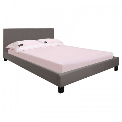 WILTON Κρεβάτι Διπλό για στρώμα 160x200cm PU Απόχρωση Cappuccino c448563