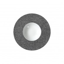 Πιάτο πορσελάνης πέτρινης υφής Βαθύ Gourmet 25cm SATURNO RAW Costa Verde - Σετ 4 c448584