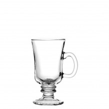 Γυάλινο Ποτήρι κούπα με χερούλι Irish Coffee 25cl 7 5 6 8 x14 3cm - Σετ 12 c448678