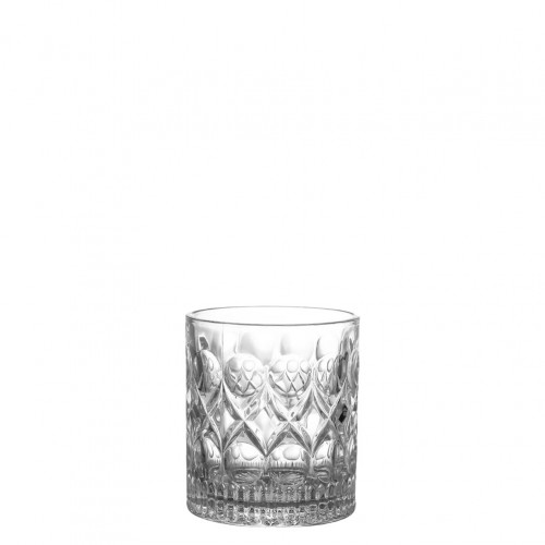 Γυάλινο Ποτήρι Vintage Σκαλιστό Whiskey 30cl φ8x9cm - Σετ 12 c448679
