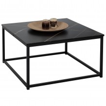 ΤΡΑΠΕΖΙ ΣΑΛΟΝΙΟΥ BRAYLEN HM8942 13 ΤΕΤΡΑΓΩΝΟ ΜΕ ΜΕΛΑΜΙΝΗ ΜΑΥΡΟ ΜΑΡΜΑΡΟ 75x75x43Υεκ c448712